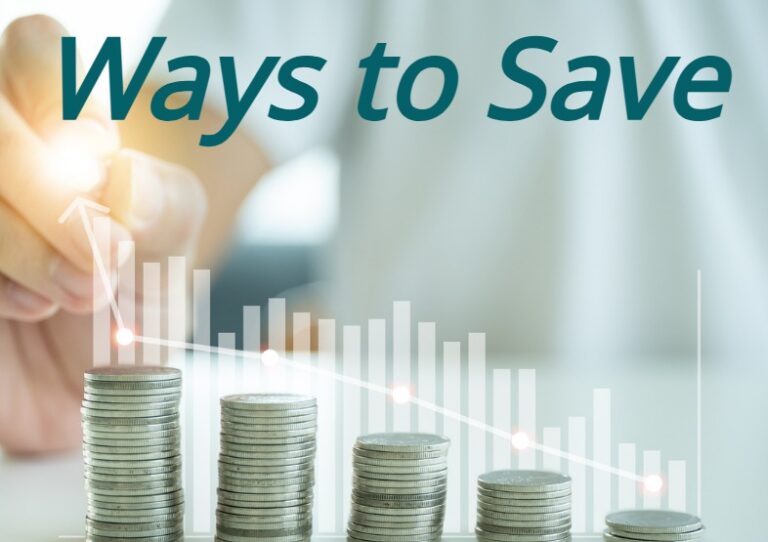Stacks of money increasing, headline ways to save