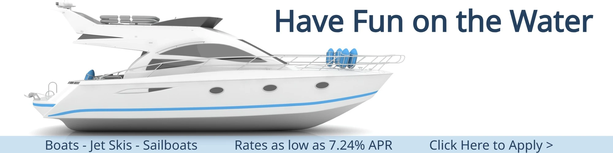 recreational boat with rates for recreational loans as low as 7.24%apr